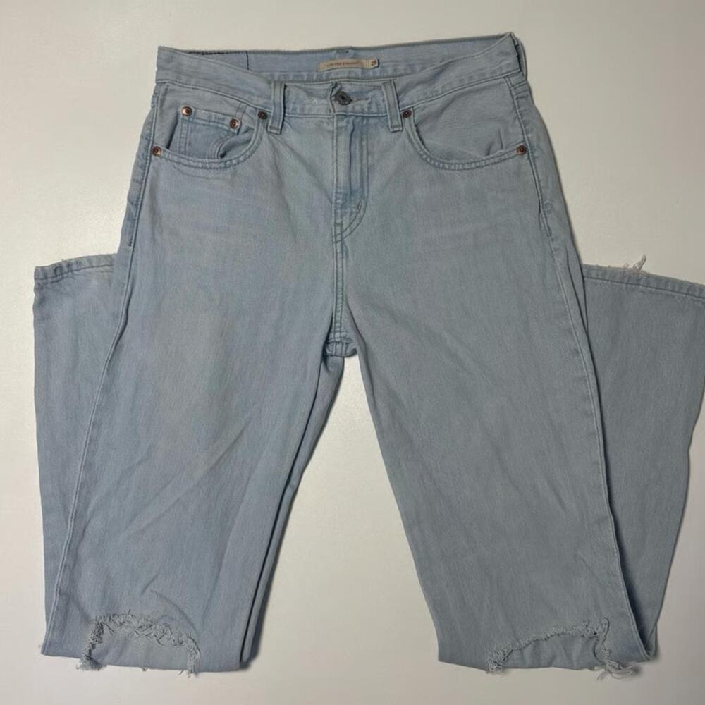 Levi's Low Pro Distressed Straight Jeans